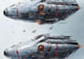 draw a sci fi art and spaceship design